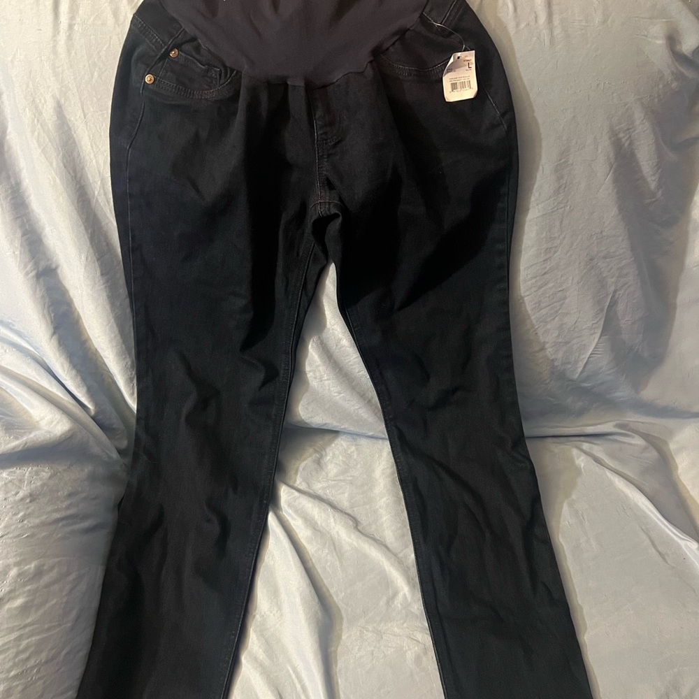 Indigo Blue Dark Denim Maternity Jeans